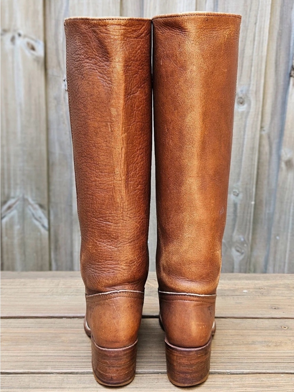 VINTAGE FRYE 15” TALL CAMPUS BOOTS SZ 7 - Picture 7 of 16